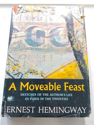 A Moveable Feast hardcover book by Ernest Hemingway 1964 1ST ED