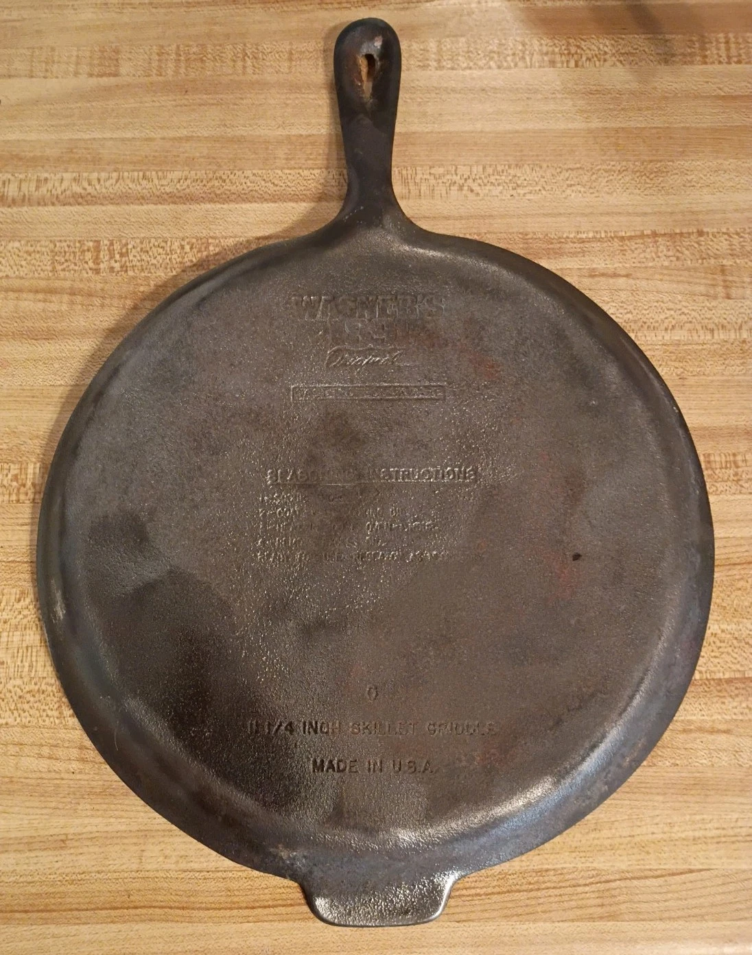 1990's Wagner Cast Iron Skillet 0 - 11 3/4 1891 Original Series See Photos Read