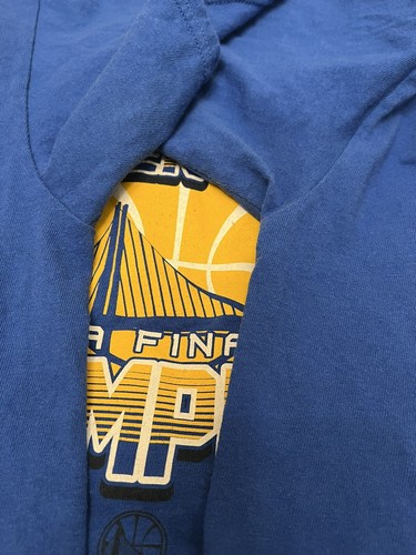 Golden State Warriors T-shirt 2018 NBA Finals Champions  Size  Large Blue - Picture 3 of 4