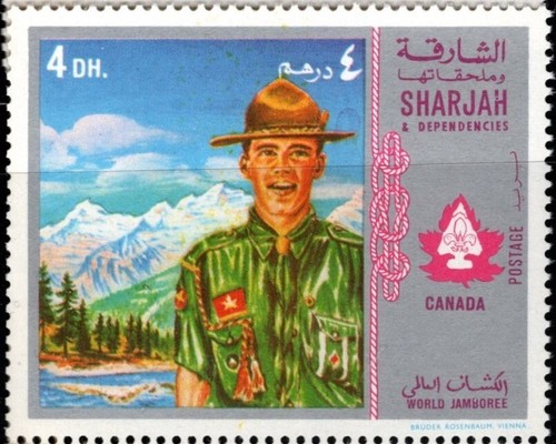 UAE SHARJAH 1970 WORLD JAMBOREE BOY SCOUTS OF THE WORLD 15 STAMPS MNH - Picture 10 of 16