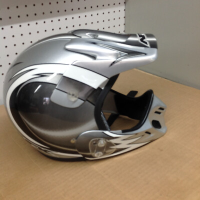 HELMET  MX /DIRT    [ AFX   AFX-85Y  ]          YOUTH  MEDIUM       SILVER