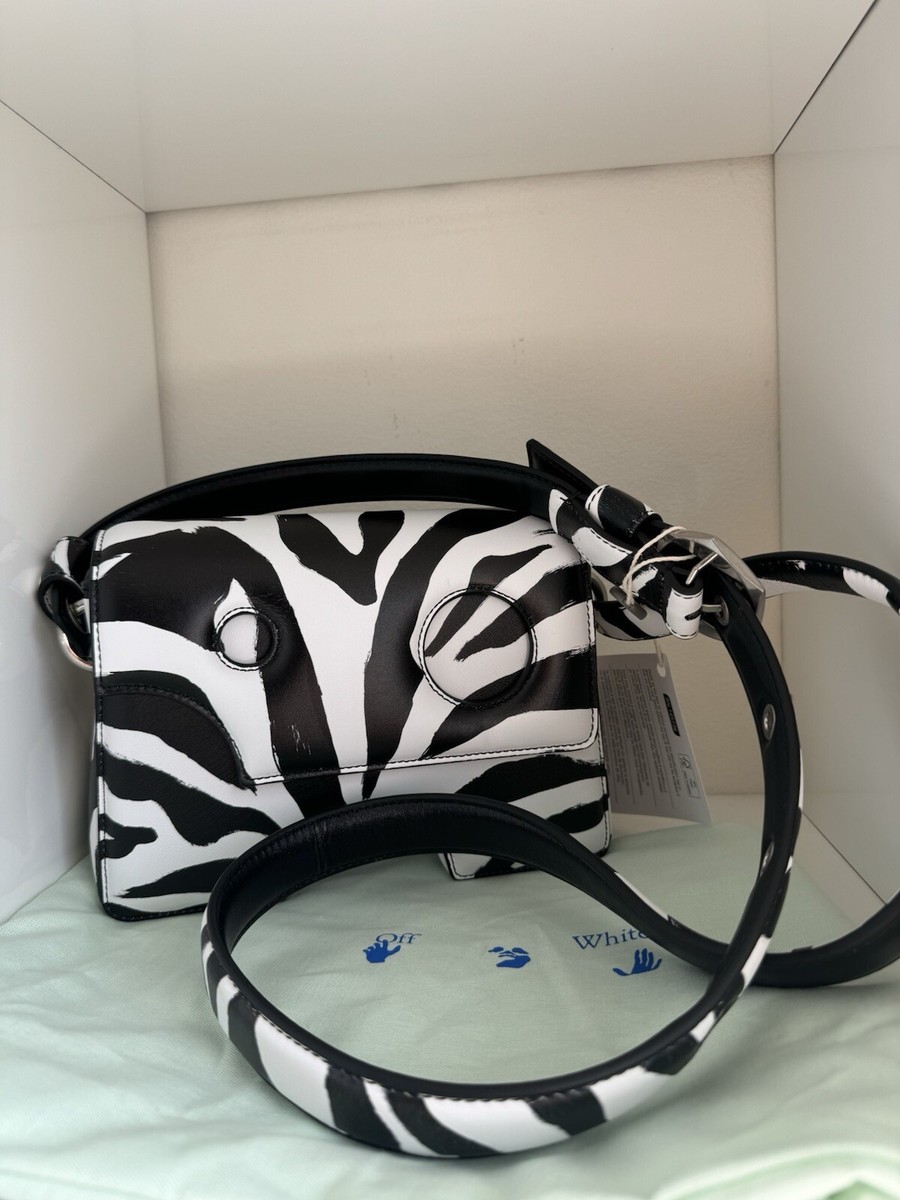 Off-White, Burrow-22 Shoulder Bag, Colour: Zebra Black/White UK