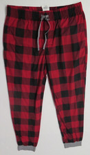 North Pole Trading Co. Men's Sz L Red/Black Buffalo Plaid Pajama Pants 64