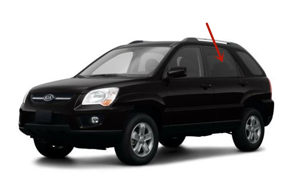 Fits 2005-2010 Kia Sportage Driver Left Side Rear Door Window Glass Foto 2 de 4