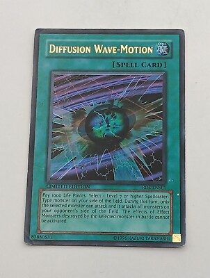 Yu-Gi-Oh Einzelkarte Diffusion Wave-Motion bespielt