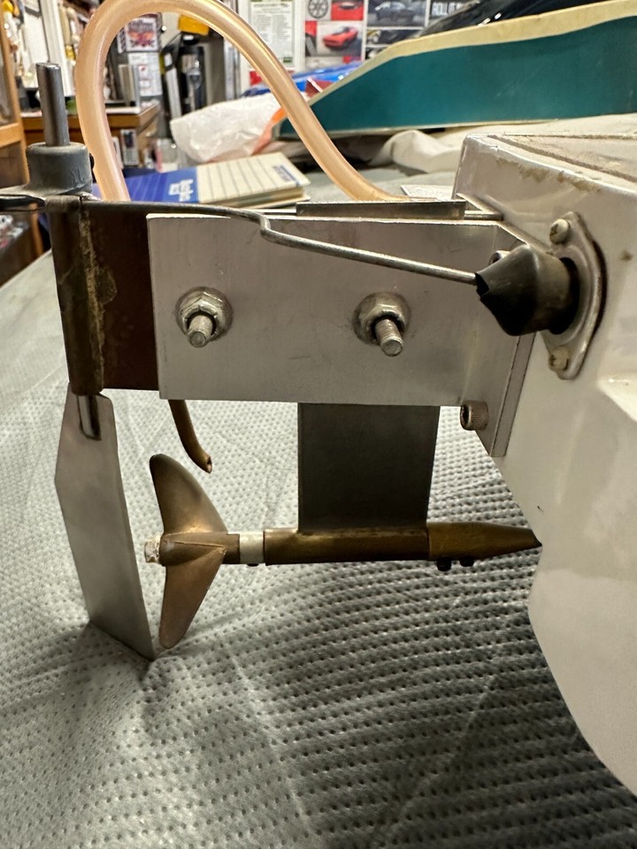 Vintage Atlas Van Lines Dumas RC Boat Outrigger w/ OS Max FP 60 engine ...