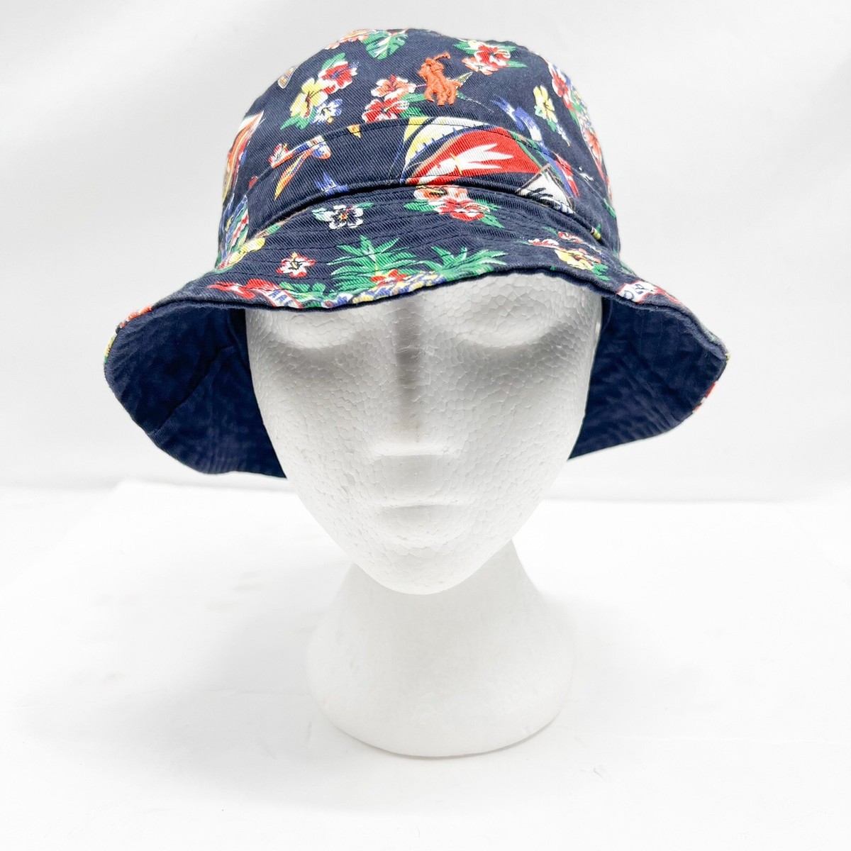 Polo by Ralph Lauren Tropical Print Bucket Hat in Green, Blue, Yellow Polo Ralph Lauren Women Bucket Hat Tropical Edition Green  main image 3