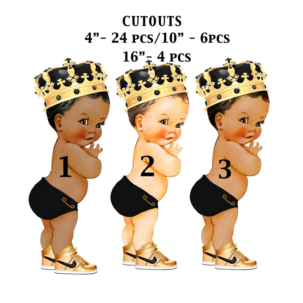 Black and gold little prince hot sale baby shower