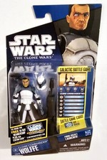 STAR WARS THE CLONE WARS CW48 CLONE COMMANDER WOLFFE 3.75  FIGURE FAST SHIPPING