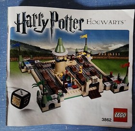 LEGO 3862 Harry Potter Hogwarts Board Game Missing 1 Small Piece Read