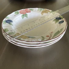 Mikasa Fruit Panorama Country Classics SALAD Bowl Rimmed 9 1/4" SET OF 3