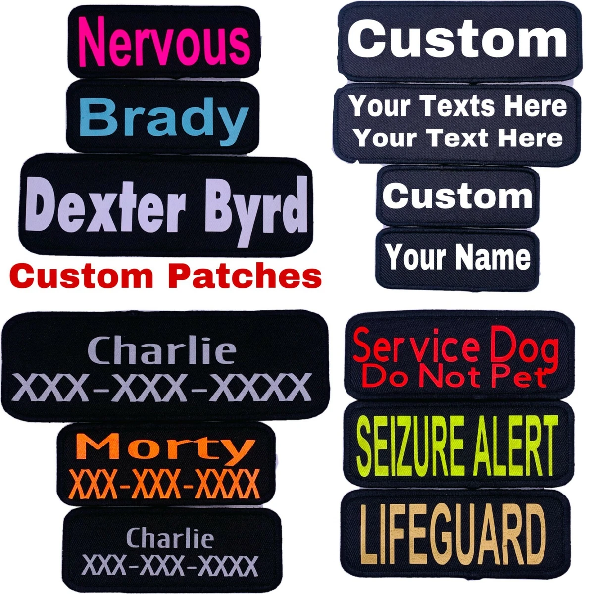 Custom Velcro Patches for Dog Harness Collar