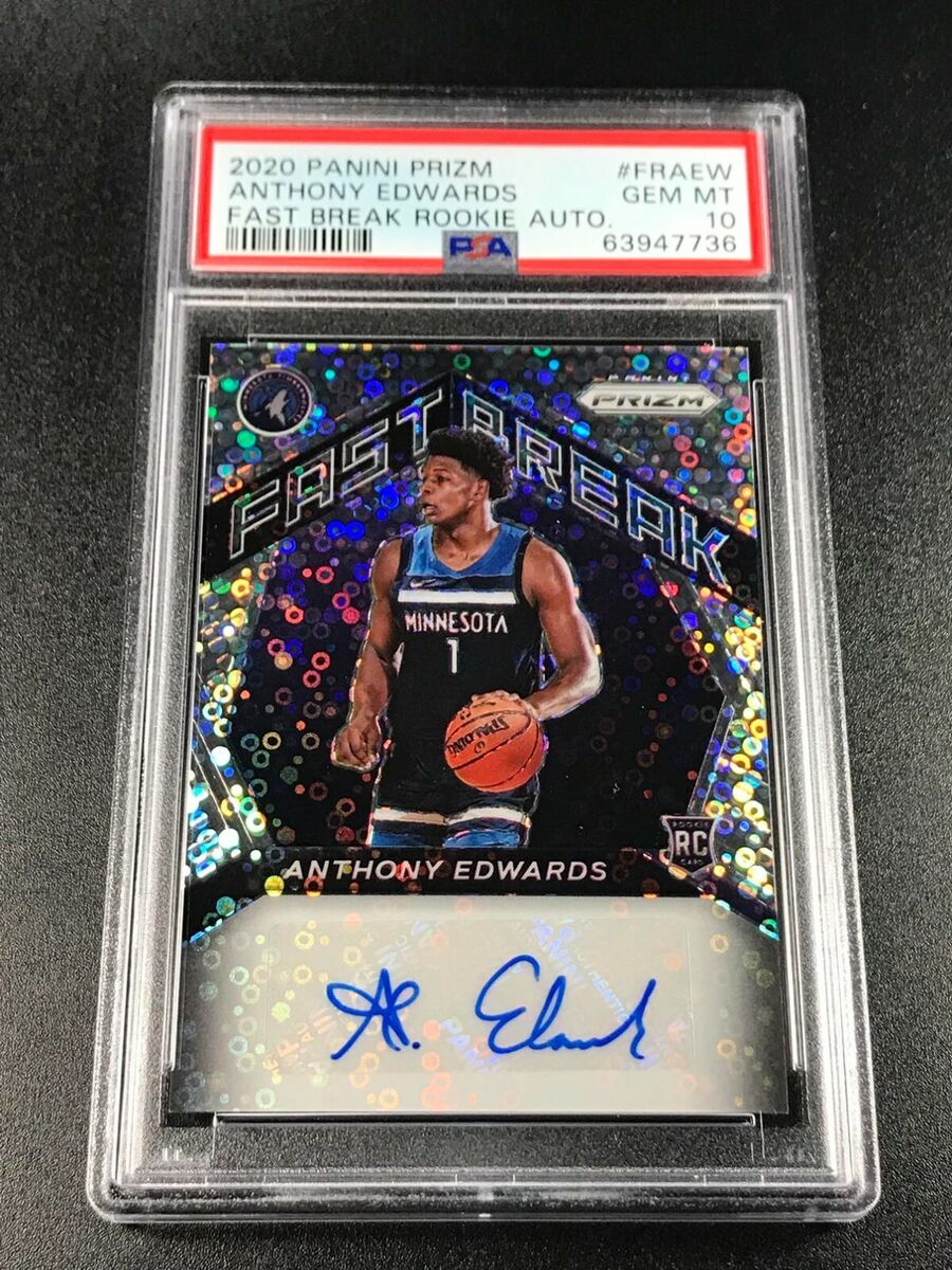 Anthony Edwards Auto Panini Photo NBA