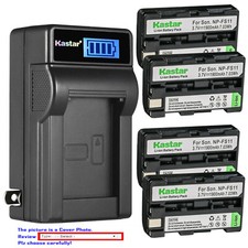 Kastar Battery LCD Wall Charger for Sony NP-FS11 ACVF10 Sony Cyber-shot DSC-F55V