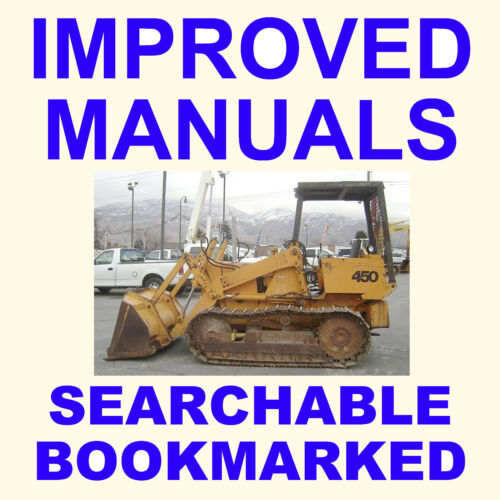 CASE 450 Backhoe Bulldozer Crawler Tractor Servicio Reparación Manual - CD BUSCABLE - Imagen 1 de 6