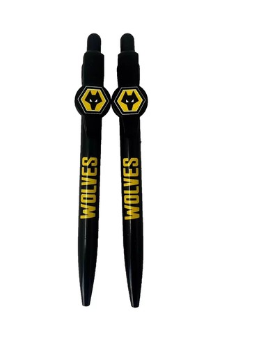 Wolverhampton FC Pen Set 2 Pack Football Club School Kids Official Licensed - Picture 3 of 3