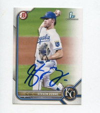 STEVEN ZOBAC SIGNED 2022 BOWMAN DRAFT BASEBALL CARD AUTO