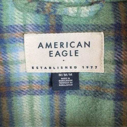 Baracca American Eagle in lana a quadri con bottoni - Foto 4 di 5