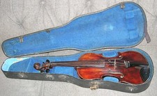 1820 SIMON KRINER MITTENWALD HIGH QUALITY VIOLIN WITH ANTIQUE WOOD CASE -23 1/4"