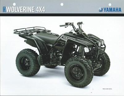ATV Data Sheet - Yamaha - Wolverine 4x4 - YFM35FXR - Black - 2003