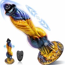 10" Thrusting Dildo Vibrator Huge Thick G-spot Monster Big Penis Remote Sex Toy