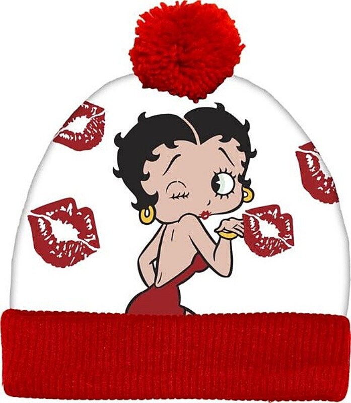 Betty boop hat bling rhinestone diamonds street angel vintage Red hat Beanie Betty Boop | Accessories | Betty Boop Hat Bling Rhinestone  main image 4