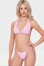 Pink Bikini Swimsuit Set Top & Bottoms WOMEN'S SIZE LARGE beach swim pool summer
