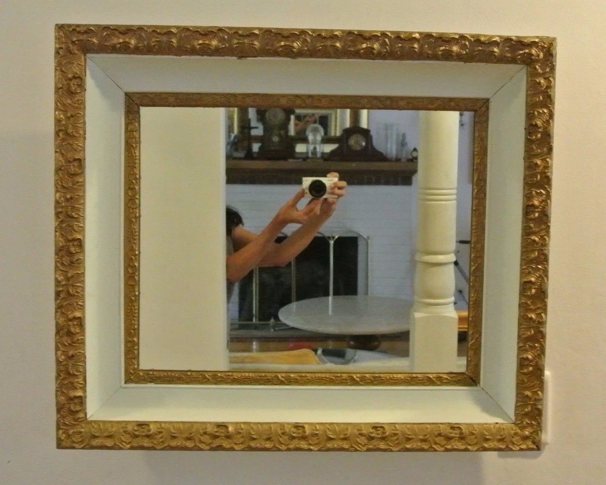 Vintage white mirrors deals