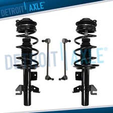 4pc Front Struts Coil Spring + Sway Bar Links for 2013 2014 2015 2016 Dodge Dart