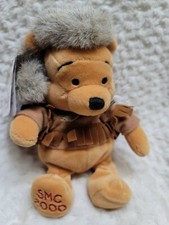 2000 SMC Frontier Winnie the Pooh bear bean bag plush UK Disney Store