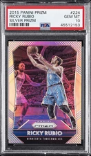 2015 PANINI PRIZM SILVER PRIZM #224 RICKY RUBIO PSA 10