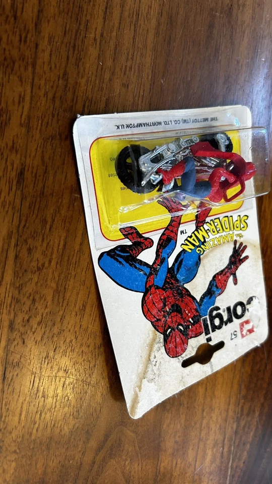 1978 CORGI Junior Jr Spider-Man Spiderbike Spider Bike Diecast Marvel 57 Cycle - Image 3 of 4