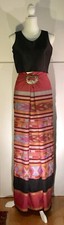 Thai traditional pattern woven sarong, Thai wrap sarong, Thai wrap skirt