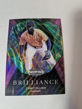 2022 Panini Draft Picks - Brilliance Purple Wave Prizm #BR-CC Cam Collier (RC)