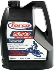 Torco 100% Synthetic Smokeless Snowmobile 2T Oil 4L. S960066SE
