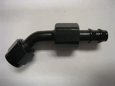 Legends Race Car, Twist-Tite 6AN x 45 Degree Hose End 220706-B, Black