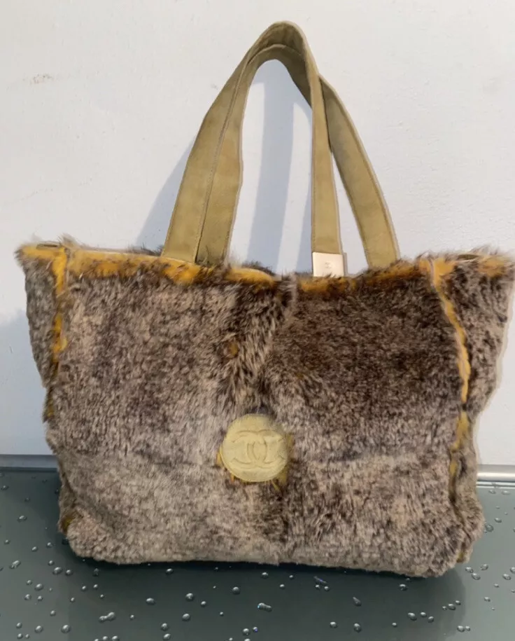 Shoulder bag rabbit fur - Gem