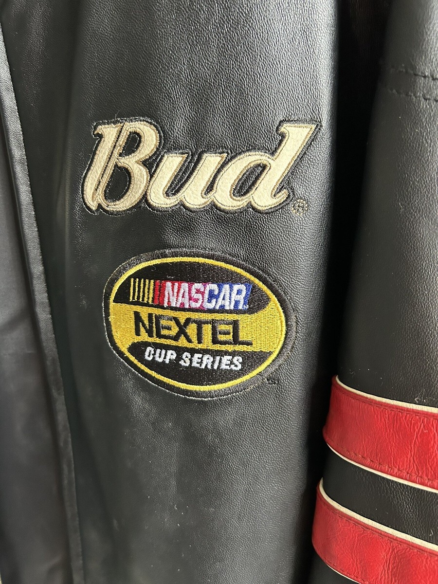 Vintage Dale Earnhardt Jr #8 Chase Wilsons Leather Budweiser NASCAR XL  Jacket