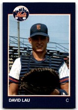 1988 Grand Slam Baseball Card David Lau a Columbia Mets #13