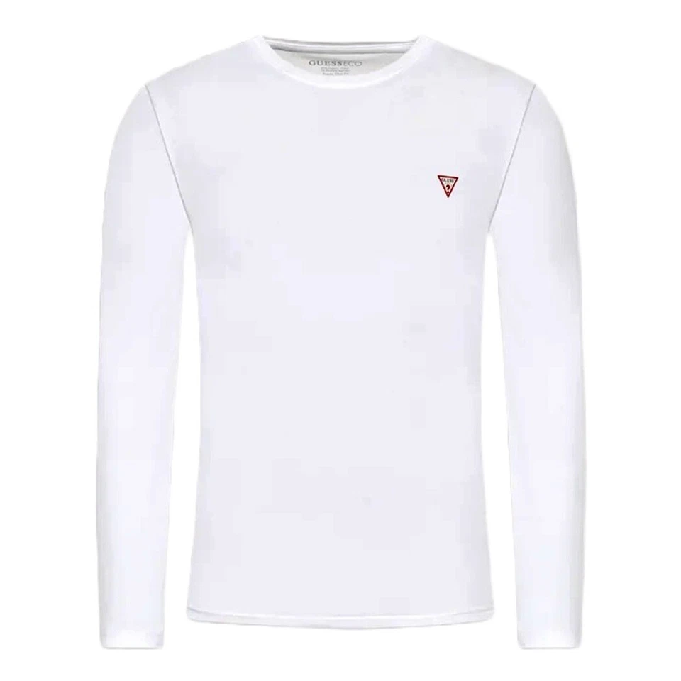 GUESS T-SHIRT UOMO MAGLIA COTONE MANICA LUNGA SPORT STRETCH BASIC M2YI28J1314 - Immagine 2 di 4