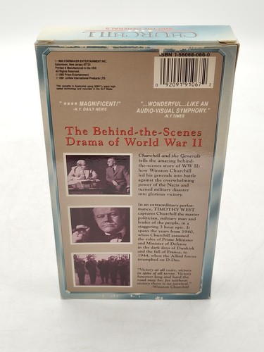 Churchhill And The Generals-VHS-Timothy West/Arthur Hill /Joseph Cotton - Picture 3 of 3