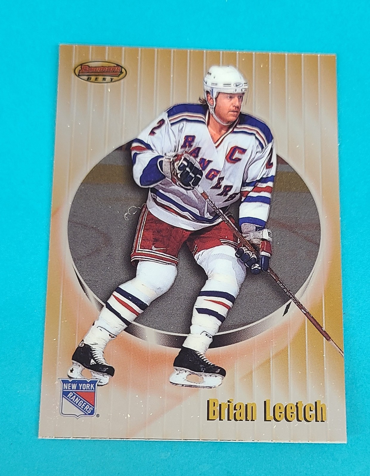 1998-99 Bowman's Best Brian Leetch Hockey Card - 50% Off - Must Buy 10 J