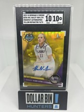 2023 Bowman U Chrome Yellow Refractor 1st Autograph /75 Hailey Van Lith SGC 10