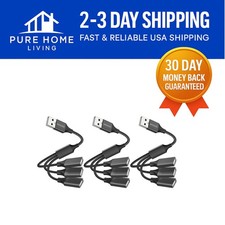 Ultra-Durable USB Power Splitter 1 Male to 3 Female for Enhanced Connectivity