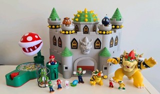Mario Bundle Nintendo Super Mario Bowsers Castle Playset Figures Piranha Jakks