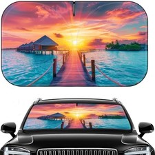 Car Windshield Sun Shade - Foldable Car Sun Shade Windshield for Front Sunset