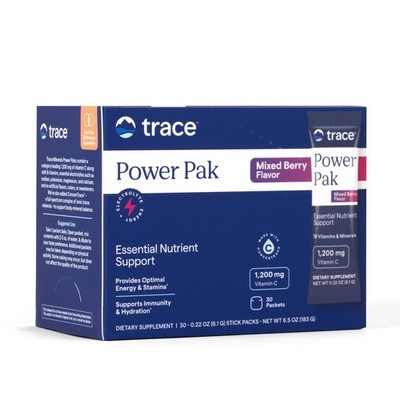 Trace Minerals | Power Pak Electrolyte Powder Packets | 1200 mg Vitamin C, Zi...