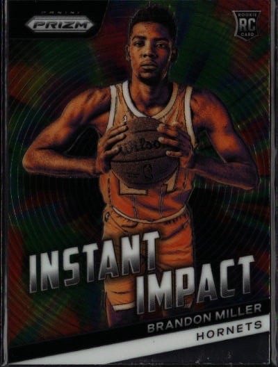 2023-24 Panini Prizm #4 Brandon Miller Instant Impact Green P976