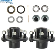 With Trailer Bearing Kit 5 on 4.5' Trailer Hub Kit For 2000 lbs. 1' Spindle