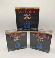 3 Apple Formatted Verbatim 3.5" 1.4MB Floppy Diskettes MF2HD 10ct Boxes NEW 30